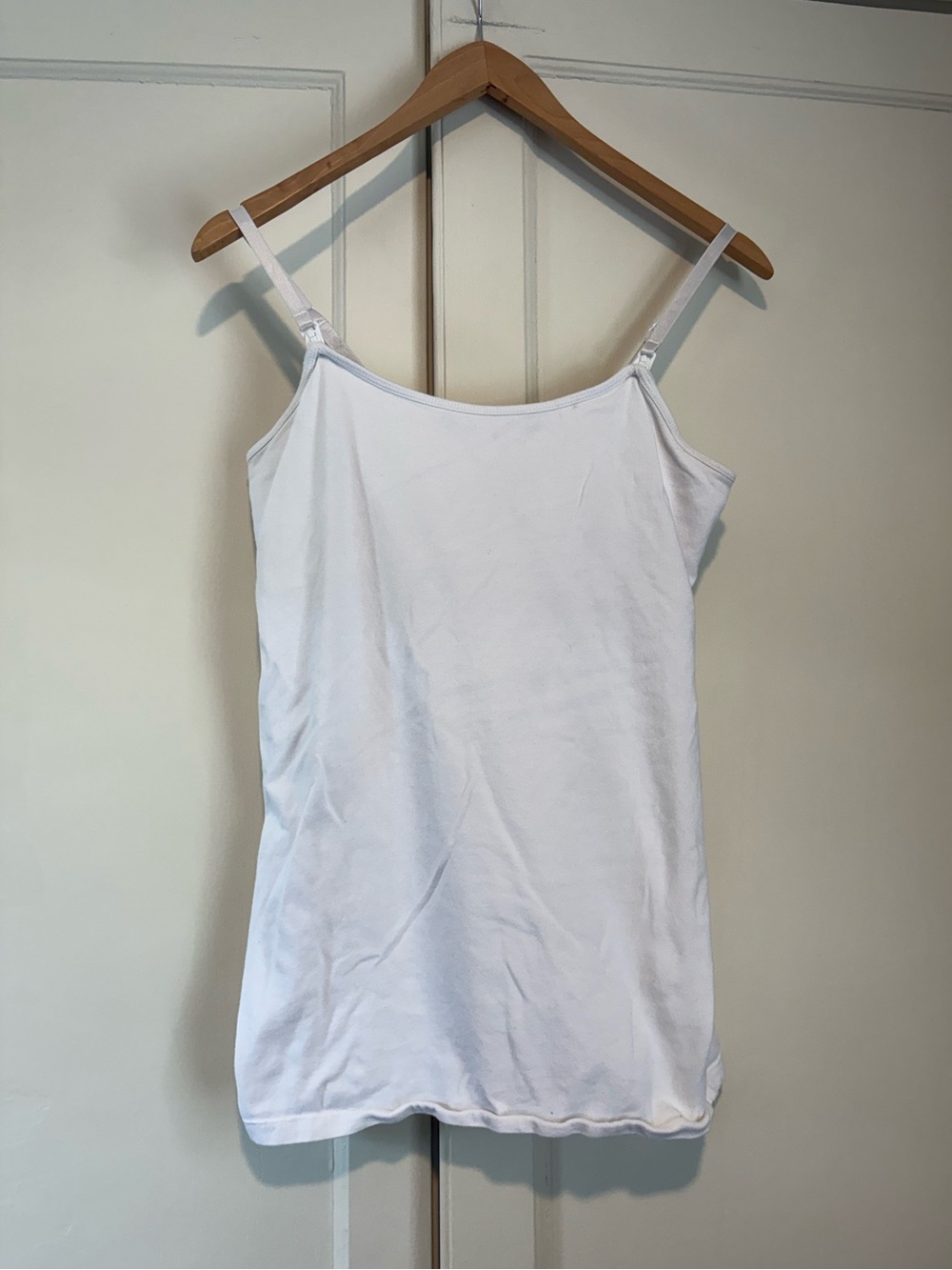Motherhood Maternity White Nursing Tank